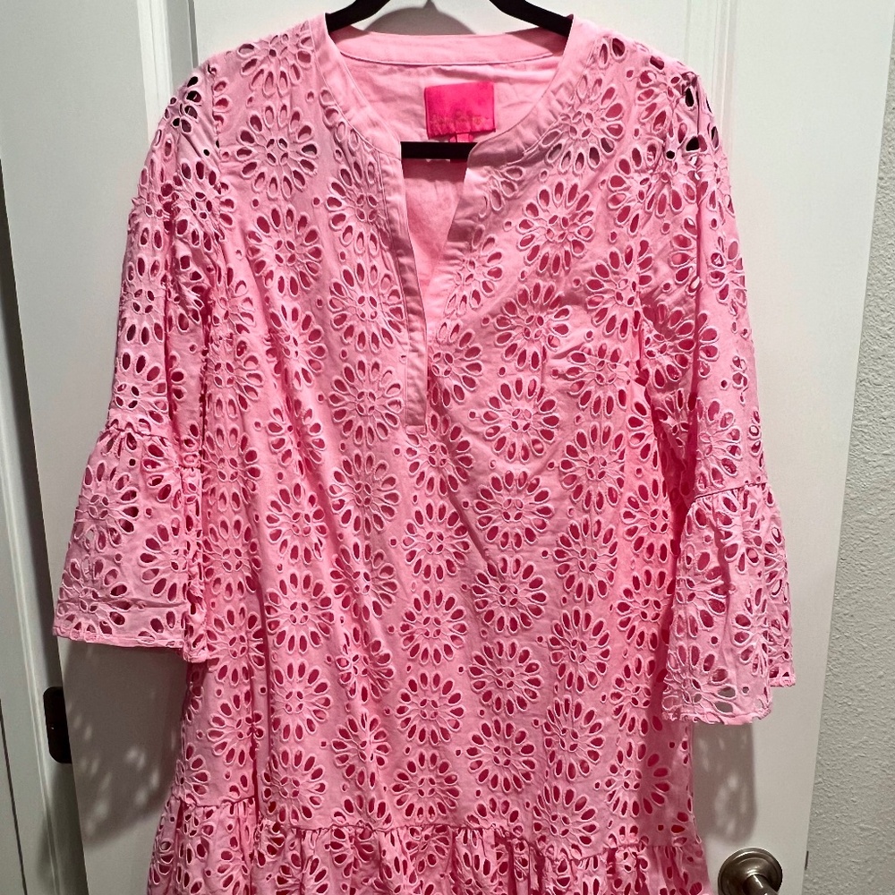 Lilly Pulitzer Bekkah 3/4 Sleeve Eyelet Dress